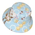 thumbnail image 3 of Kll Cute Gnome Bee Collects Honey Bucket Hat For Women Men Packable Travel Beach Sun Hat Outdoor Rave Accessories Reflective Fisherman Cap, 3 of 9