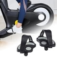 thumbnail image 1 of Pedales de bicicleta estática shamjiam con correas ajustables Reemplazo de gimnasio de 14 mm, 1 of 9