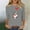 #017-Gray, variant on Ounisa Womens 3/4 Sleeve Crew Neck Valentine T Shirts Love Heart Letter Printed Graphic Tee Tops