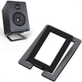 thumbnail image 3 of Desktop Sound Stand Base Shock Absorption and Improved Sound Quality Speaker Bracket for Computer Speaker White,1 x Bracket,White, 3 of 8