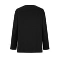 thumbnail image 5 of Tunic Tops for Leggings for Women Casual Crewneck Blouse Long Sleeve Solid Color Shirt Soft Lightweight Loose Top, 5 of 5