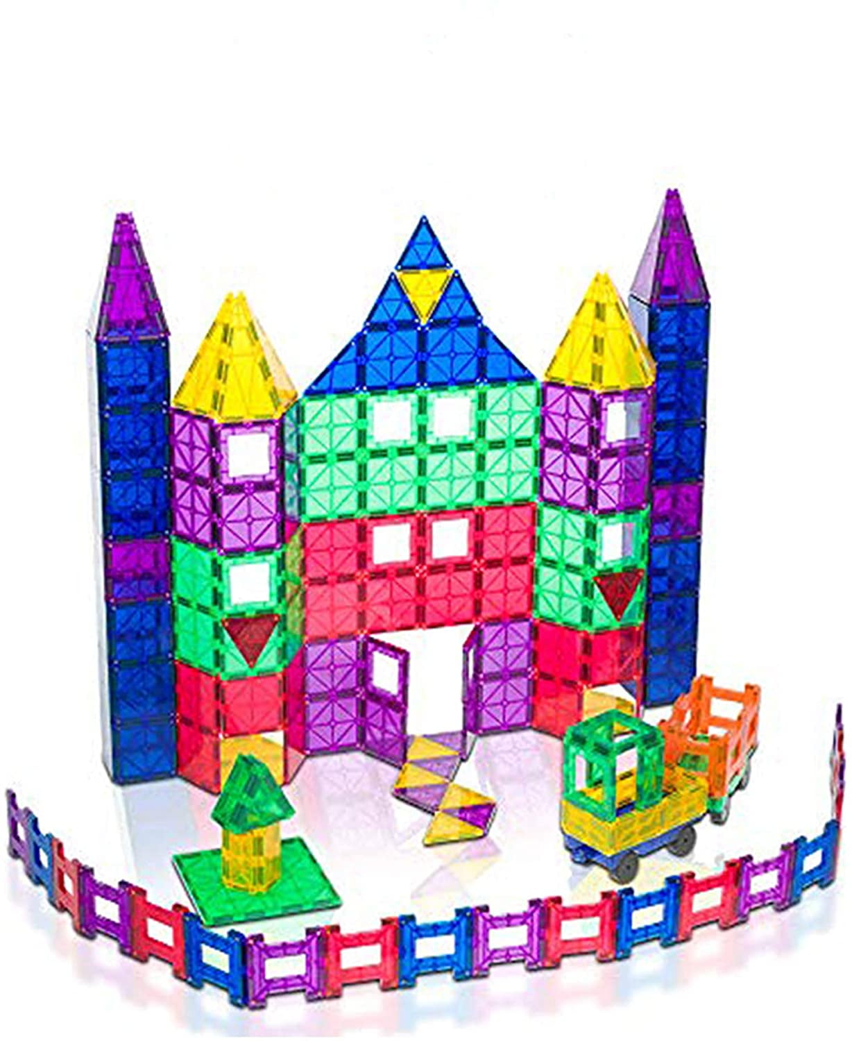 Magnetic Building Blocks Tiles Kids' Educational Set Construction Toys Pieces 