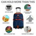 thumbnail image 2 of J World Unisex Lunar 19.5" Multi Compartment Laptop Rolling Backpack For School And Travel, Navy, 2 of 6