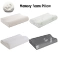 thumbnail image 3 of WSYW - Paquete de 2 almohadas de espuma viscoelástica para dormir, con contorno, soporte para el cuello, ortopédicas y suaves, con funda, 3 of 8
