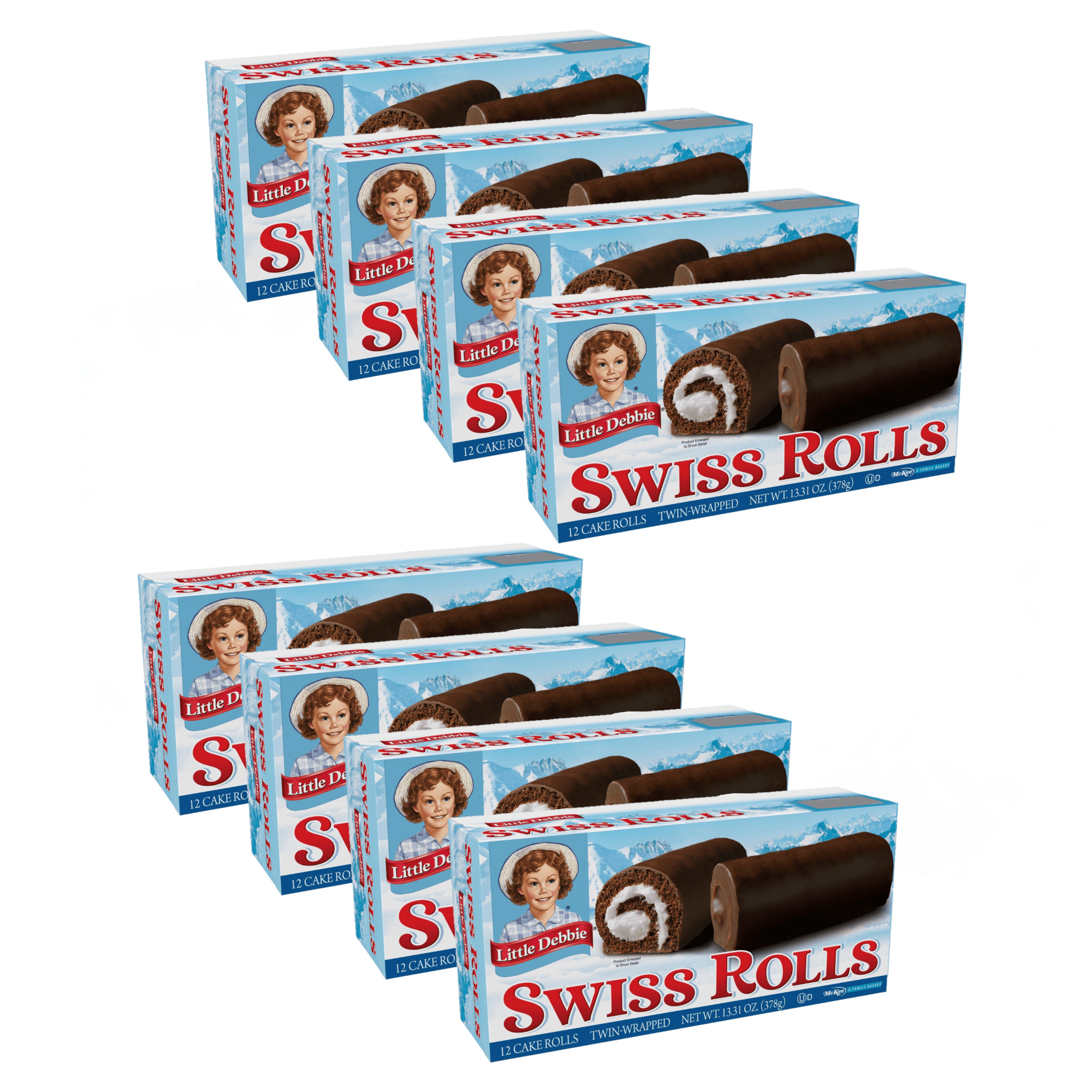Little Debbie Swiss Rolls, 8 Boxes