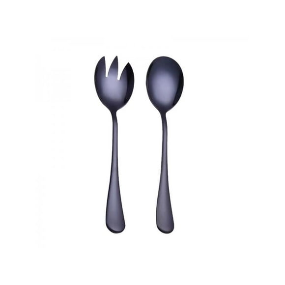 2Pcs/set Black Gold Cutlery Set Stainless Steel Dinnerware Silverware Flatware