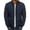 Navy, variant on Men's Padded Winter Full Zipper Outwear Casual Windproof Warm Coat Clothes