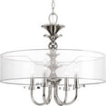thumbnail image 1 of Progress Lighting P4627-104 Marche 4-Light Pendant, Polished Nickel, 1 of 7