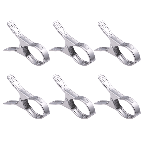 12 pinzas para secar ropa, pinzas para calcetines, pinzas de acero inoxidable, pinzas antideslizantes.