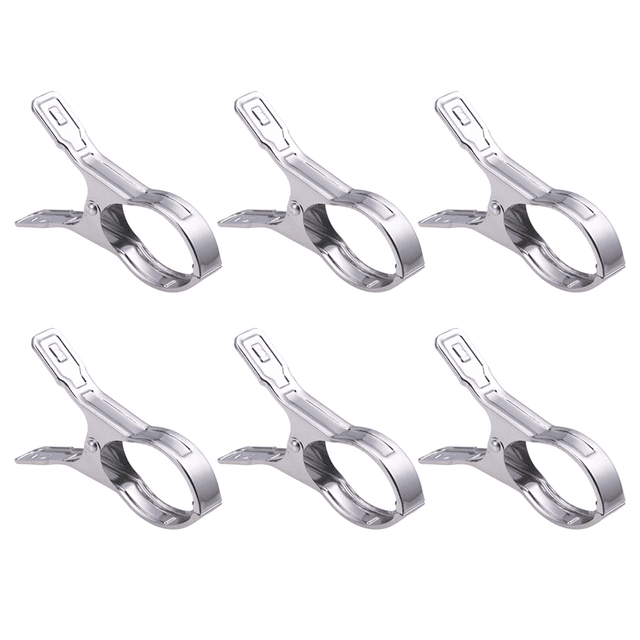 Shisuyan 12pcs Clothes Drying Clip Sock Clips Stainless Steel Clothes Pegs Non-slip Clothespins