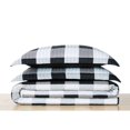 thumbnail image 2 of TRULY SOFT Ensemble de Courtepointe à Carreaux Buffalo Noir King TG, 2 of 5