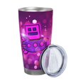 thumbnail image 2 of Saiise Geometry Dash Print Tumbler 20 Oz Stainless Steel Vacuum Insulated with Straw Coffee Cup for Home,Office,Outdoor Works Great for Ice Drinks and Hot Beverage, 2 of 8