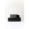 thumbnail image 5 of CGK Linens 6-Piece Breathable and Cooling Sheet Set With Extra Matching Pillowcases - Full Size Bed Sheets Fits 8"-16" Mattresses, Black, 5 of 7