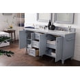 thumbnail image 5 of James Martin Furniture 301-V72-SL-3CLW 72 in. Copper Cove Encore Silver Gray Double Bathroom Vanity with 3 cm Classic White Quartz Top & Sink, 5 of 6