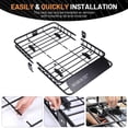 thumbnail image 3 of WhizMax Roof Rack Carrier Basket Universal 51" X 36" X 5" Rooftop Cargo Carrier Basket Car Luggage Holder Universal for SUV Cars- 200 lb. Capacity (ROOF Basket), 3 of 7