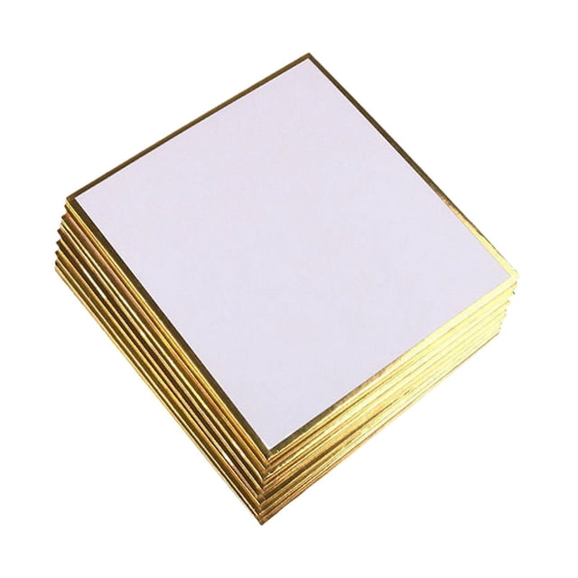 10 pizarras blancas Shikishi japonesas multifuncionales cuadradas en blanco 10x10 centímetros