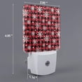 thumbnail image 2 of Fotbe Buffalo Plaid Snowflakes Luz Nocturna LED, Luz de Noche con Sensor de Luz Natural de Anochecer a Amanecer, Se Enchufa a la Pared, Blanco Cálido 0.5W-US, 2 of 7