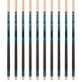 thumbnail image 2 of Lot de 10 Queues de Billard ASKA L2 Bleues, Longueur Standard 58 Pouces, Tige Canadian Maple, Embout Rigide 13 mm, Poids Mixtes, 2 of 6