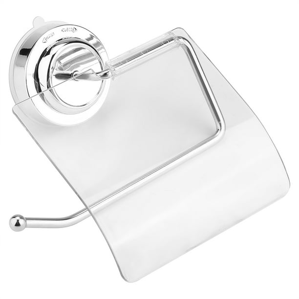 Porte Papier Toilette à Ventouse - Blanc - ON RANGE TOUT