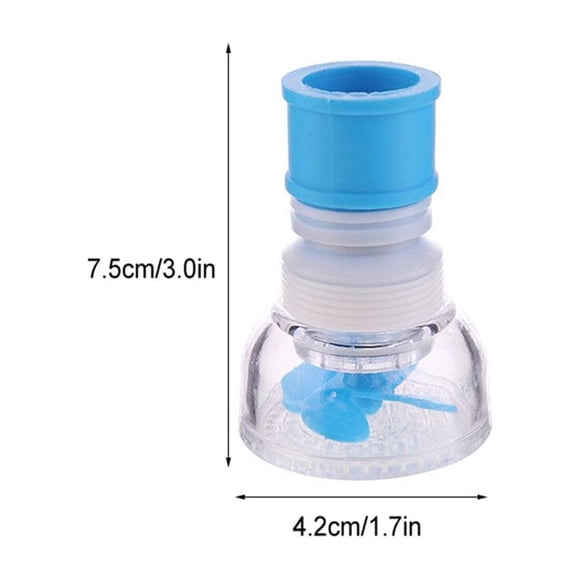Kitchen Adjustable Faucet Aerator Shower Head Sprayer 3 Modes Bendable Splash Proof Water Tap Diffuser Water-saving Nozzle Normal Type Blue