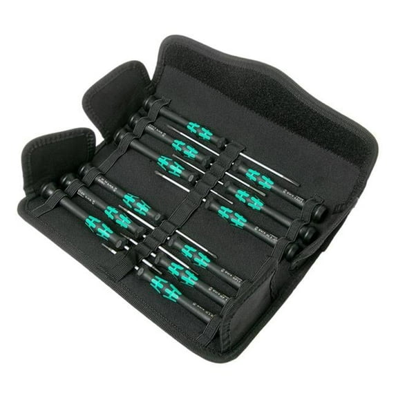 Wera 073675 Kraftform Micro-Set/12 SB 1 Screwdriver Set for Electronic Applications