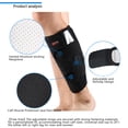 thumbnail image 3 of Calf Protective Calf Protective Wrap Leg Calf Protector Sleeve -Slip Calf Support Black, 3 of 7