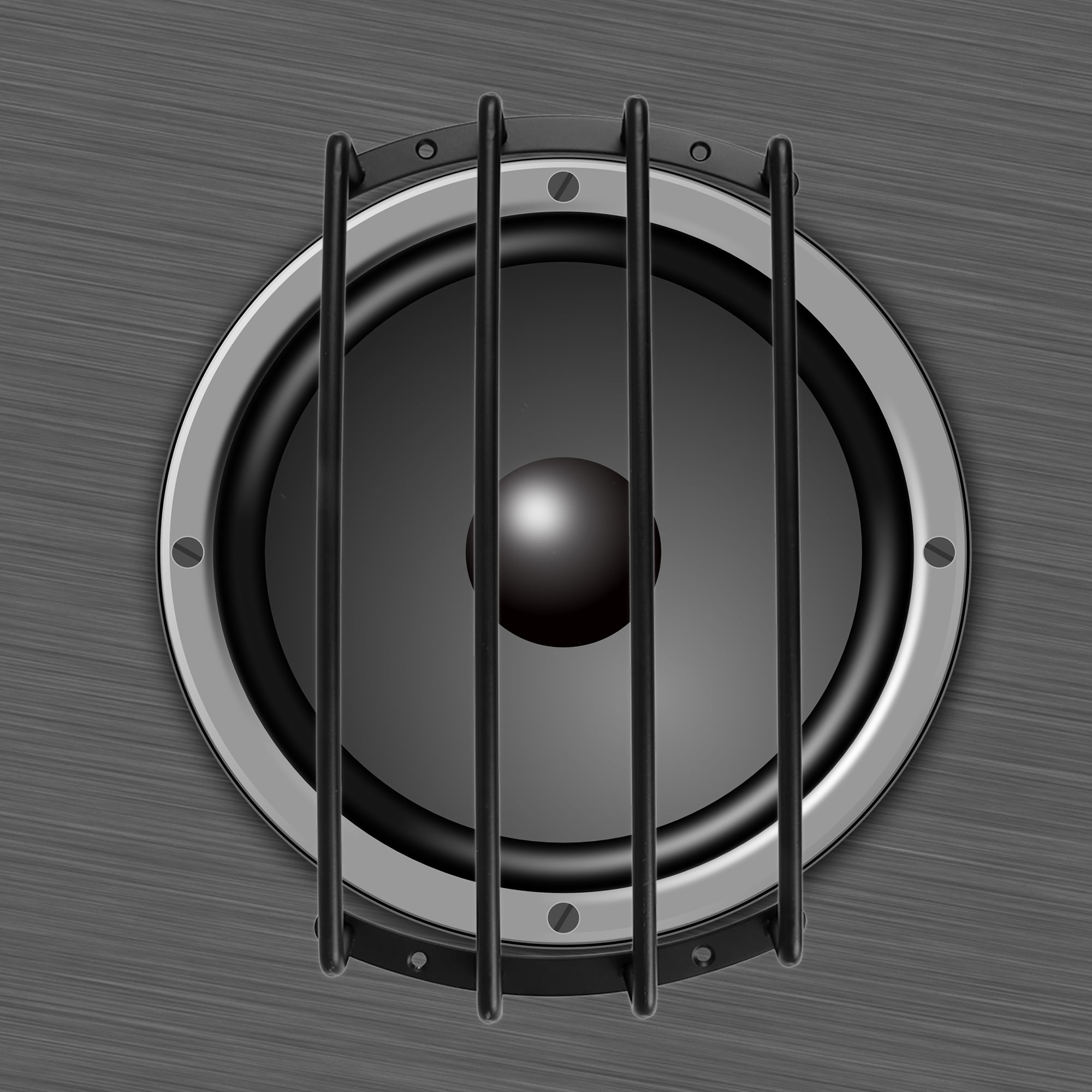 TRAHOO-Universal Black Iron 12" Speaker Grill Bar Audio Speaker Subwoofer Grill Grille 12 Inch 3 Bar Speaker Grille Bar Woofer Protective Cover Screws