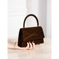 thumbnail image 4 of Women's Satin Evening Bag Top Handle Clutch Purse, Pleated Formal Handbag for Wedding Guest Party Prom Dinner, 4 of 7