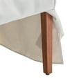 thumbnail image 4 of Wovenbyrd Classic Covered Parsons Dining Arm Chair, Wood Frame, Polyester - Cream, 4 of 5