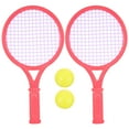 thumbnail image 1 of 1 Pair of Children's Tennis Racket Kids Plastic Badminton Rackets Game Props for Kindergarten Primary School (Size S Random Pattern), 1 of 6