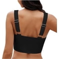 thumbnail image 3 of Hauts de Bikini pour Femmes, Hauts de Maillot de Bain à devant Torsadé, Hauts de Maillot Rehausseur, Haut de Maillot de Bain Confortable, Soutien-Gorge de Sport, Haut Tankini Rétro, 3 of 7