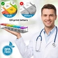 thumbnail image 5 of Large 7 Day Pill Organizer, 2 Times a Day Pill Box, Daily Medicine Organizer, Plastic, 5 of 8