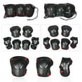 thumbnail image 3 of Bangcool 6PCS Sports Protective Gear Adjustable Unisex Knee Pad Elbow Pad Wrist Guard, 3 of 4