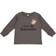 thumbnail image 3 of Inktastic I Love My Godmother Girls Long Sleeve Toddler T-Shirt, 3 of 5