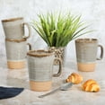 thumbnail image 4 of Gibson Elite 4 Pack Dreamweaver Terracotta Reactive 17 oz Mug Set - Earthy Brown, 4 of 5