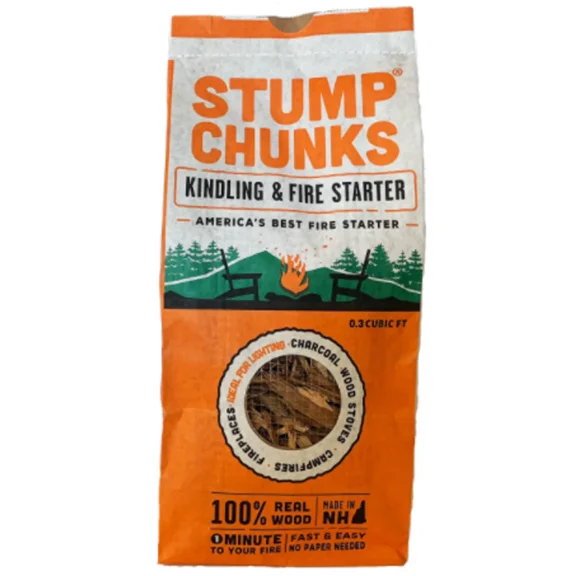 Stump Chunks SC3 3 Cu. ft. 100 Percentage Natural Wood Fire Starter Bag