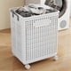 thumbnail image 4 of Folding Dirty Laundry Basket Bathroom Laundry Basket 37.7x31x50cm, 4 of 5