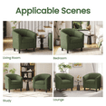 thumbnail image 5 of Renwick Upholstered Corduroy Fabric Accent Arm Chair for Living Room, Set of 2, Dark Green, 5 of 11