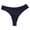 Navy, variant on Lunuaoe Women's Sexy Ribbed Thong Panties, Seamless Low Waist T-Back, Breathable Yoga Sports Underwear