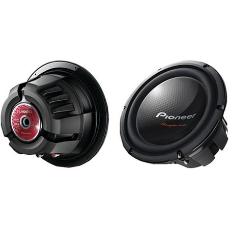 PIONEER TS-W260S4 10" 1200-Watt 4_ Champion Series Single Subwoofer