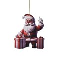 thumbnail image 1 of Colgante De Papá Noel Rojo De Dibujos Animados Para El Coche, Colgante Para El Árbol De Navidad, Colgante Para El Árbol De Navidad, Decoración Para El Hogar, Colgante Para La Ventana, Decoración Par, 1 of 6