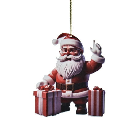 

Cartoon Red Santa Car Hanging Home Tree Pendant Christmas Tree Pendant Home Decoration Window Wall Hanging Hanging Living Room Decoration Home Decoration 1piece Light Catchers for Windows Stained