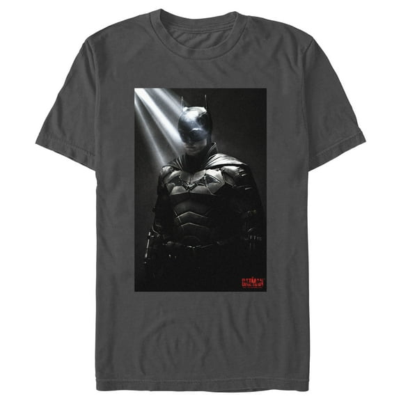 Men's The Batman In the Light Poster  Graphic Tee Charcoal Medium