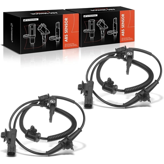 A-Premium ABS Wheel Speed Sensor Compatible with Chevy & Buick Models - Verano 2012-2017 Cruze 2011-2014 Orlando 2012 Volt 2011-2015 - Front Driver and Passenger Side (2-PC Set) Replace# 12842463