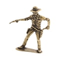 thumbnail image 4 of Cowboy Sculpture Antique Statue Table Centerpiece Brass Material for Bookshelf Cabinet TV Stand Decoration, 4 of 9