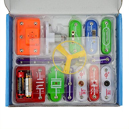 Jhua 58 DIY Circuits for Kids Electronic Discovery Kit Educational Electronic Block Kit Science Experiments Kits Best Kit Toy for 5-8 Ages (Best Diy Decorating Blogs)