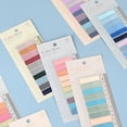 thumbnail image 4 of 200 Pcs Sticky Index Tabs, 1 Sheets Strip Index Tabs, Writable Page Sticky Notes with Ruler for Page Marking Classify File Shaped Sticky Notes, Cute Notepads, High Schools Classroom Supplies, Pink, 4 of 5