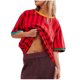 thumbnail image 2 of Fiudx Ropa de Mujer Blusa de Manga Corta con Cuello Redondo y Estampado Cómodo Informal para Mujer a La Moda, 2 of 7
