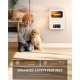 thumbnail image 5 of 1500-Watt White Wall Hung or Wall Mount Electric Space Heater Dual System with Infrared and Fan Forced, WiFi and RC, 5 of 8