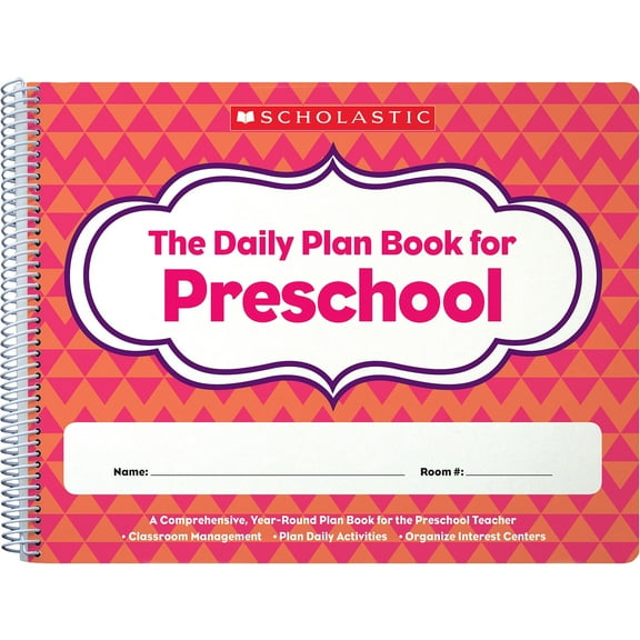 Scholastic Daily Plan Book for Preschool, Multi, Planner Page, Each (SHS806458)